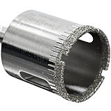 Коронка алмазная  по стеклу и керамограниту, 28 х 55 мм, цилиндрический хвостовик  - 35-4-228, фото 5