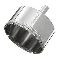 Коронка алмазная по стеклу и керамограниту, 65 х 55 мм, цилиндрический хвостовик - 35-4-265