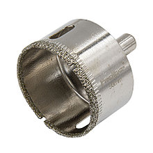 Коронка алмазная  по стеклу и керамограниту, 50 х 55 мм, цилиндрический хвостовик  - 35-4-250