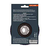 Круг зачист. полимер. (коралловый) Фиолет., extra coarse (очень грубый), 125х22,2х15мм - 37-1-405, фото 3