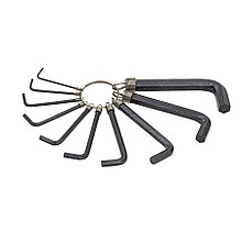 Набор ключей имбусовых 6 граней, 10 предметов, (уп.) - 43-2-009