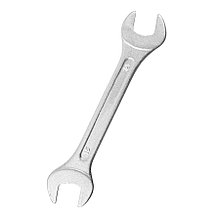 Ключ рожковый, 14 х 15 мм, HCS, хромированный - 43-3-714