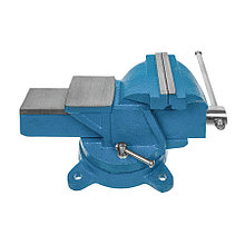 Тиски слесарные поворотные, 200 мм, 16 кг, наковальня - 44-4-220