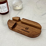 Подставка для телефона из дуба с логотипом, фото 5