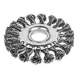 Щетка-крацовка дисковая, витая стальная проволока, посад. d=22,2 мм, d=100мм - 45-2-710, фото 2