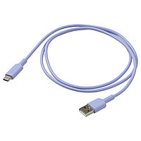 Кабель USB-A–USB-C IKEA СИТТБРУНН 1.0 м сиреневый