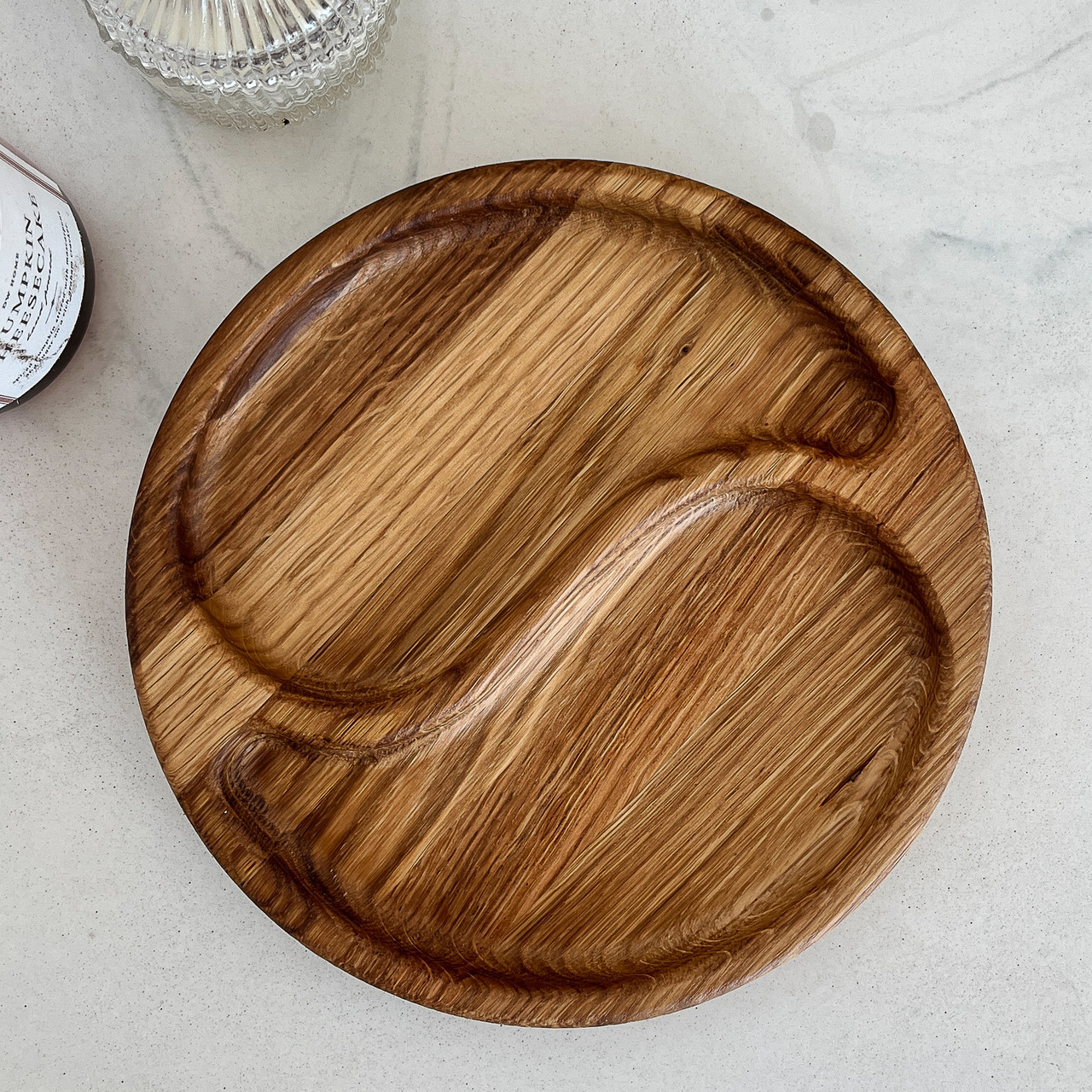 Менажница из дуба 18см