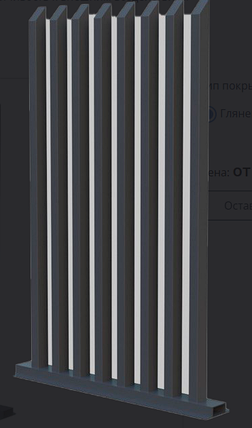 Расчёска (заборы из алюминия), фото 2