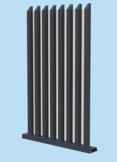 Расчёска (заборы из алюминия)