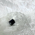 Флакон для диффузора круглый плоский, 60 мл Черная крышка, фото 2