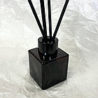 Флакон для диффузора квадратный коричневый, 50 мл Черная крышка, фото 2