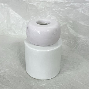 Флакон для диффузора круглый белый, 50 мл Белая крышка эллипс