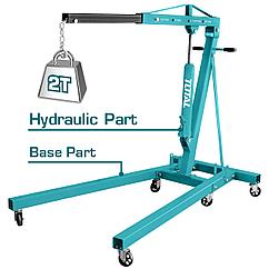 Гидравлический кран TOTAL THT11021 (с опорной платформой)