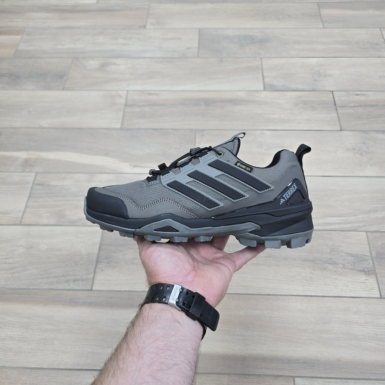 Кроссовки Adidas Terrex Gore-Tex Gray Khaki