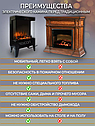 Камин электрический декоративный с обогревом, фото 6