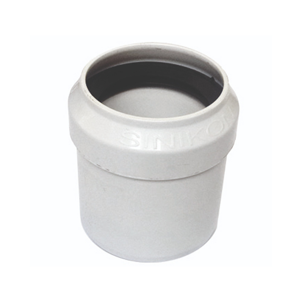 Переход канализационный короткий малошумный ПП, DN50/40 мм, Sinikon Comfort Plus (Италия/Россия)