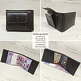 Мужской набор: ремень BeNG 4см + кошелёк зажим коричневый, фото 5