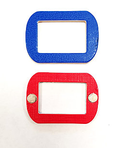 Курсоры магнитные СИНИЕ прямоугольные