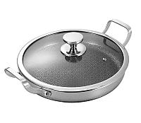 Сковорода-вок 30см из нержавеющей стали KTV-30