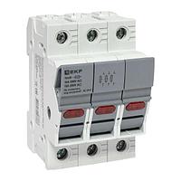 Предохранитель-разъединитель DF 10x38 3Р (тип ПВЦ) EKF