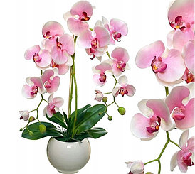 Цветочная композиция из орхидей в кашпо 60 см , R-20-2