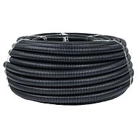 Труба гофр, безгалогеновая FRHF с протяжкой d32 мм (50 м) черная EKF-Plast