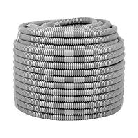 Труба гофр, ПВХ с протяжкой d16 мм (50 м) серая EKF-Plast