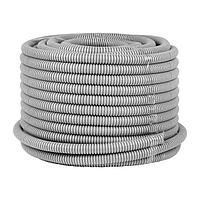 Труба гофр, ПВХ с протяжкой d20 мм (50 м) серая EKF-Plast