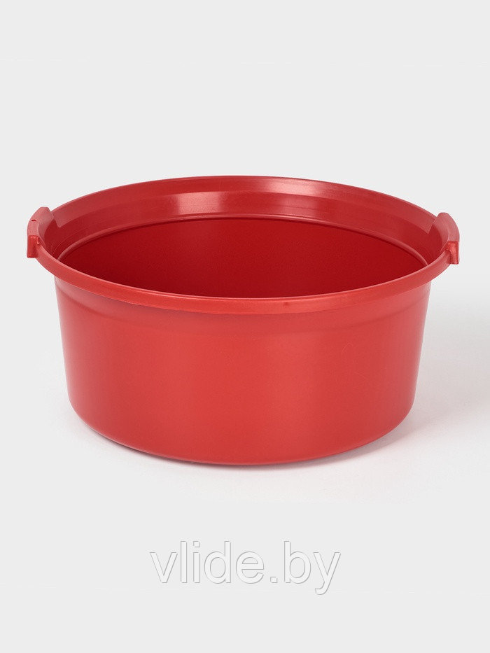 Таз хозяйственный круглый, 15 л, пластик, МИКС