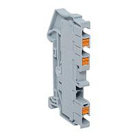 Клемма Push-in 2,5 мм2 3 вывода серая EKF