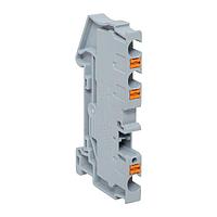 Клемма Push-in 4 мм2 3 вывода серая EKF