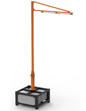 Противовесная мобильная система «АНТИРИСК» ВМО-ПУ-ФБС-Р с рельсом X-Line