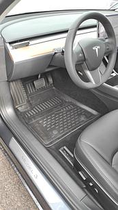 Коврики 3D в салон TESLA Model 3, (2017 - ) седан, ЕВРОПА