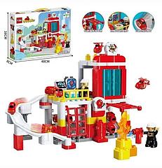 Конструктор Пожарная станция 146 дет., 66025, крупные детали дупло