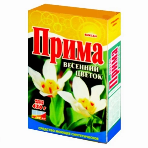 Стиральный порошок ВИКСАН-Прима Весенний цветок, 400г к/пачка