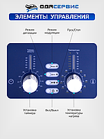 Ультразвуковая ванна с механическим таймером и подогревом дегазацией и модуляцией, 2л ОДА СЕРВИС ODA-DS20