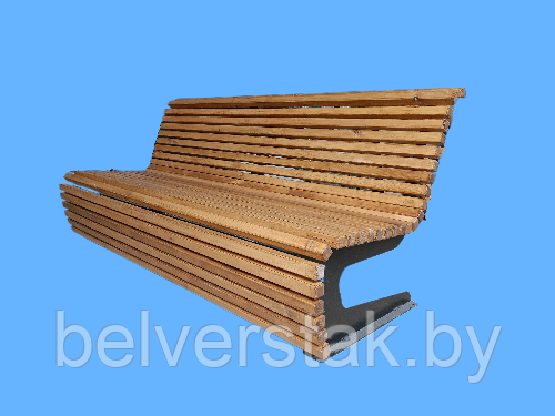 Скамья городская парковая со спинкой "Листопад"