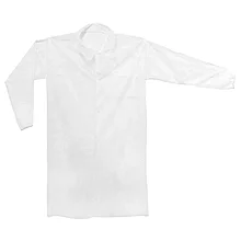 Халат процедурный нетканый на кнопках, белый, XXXL