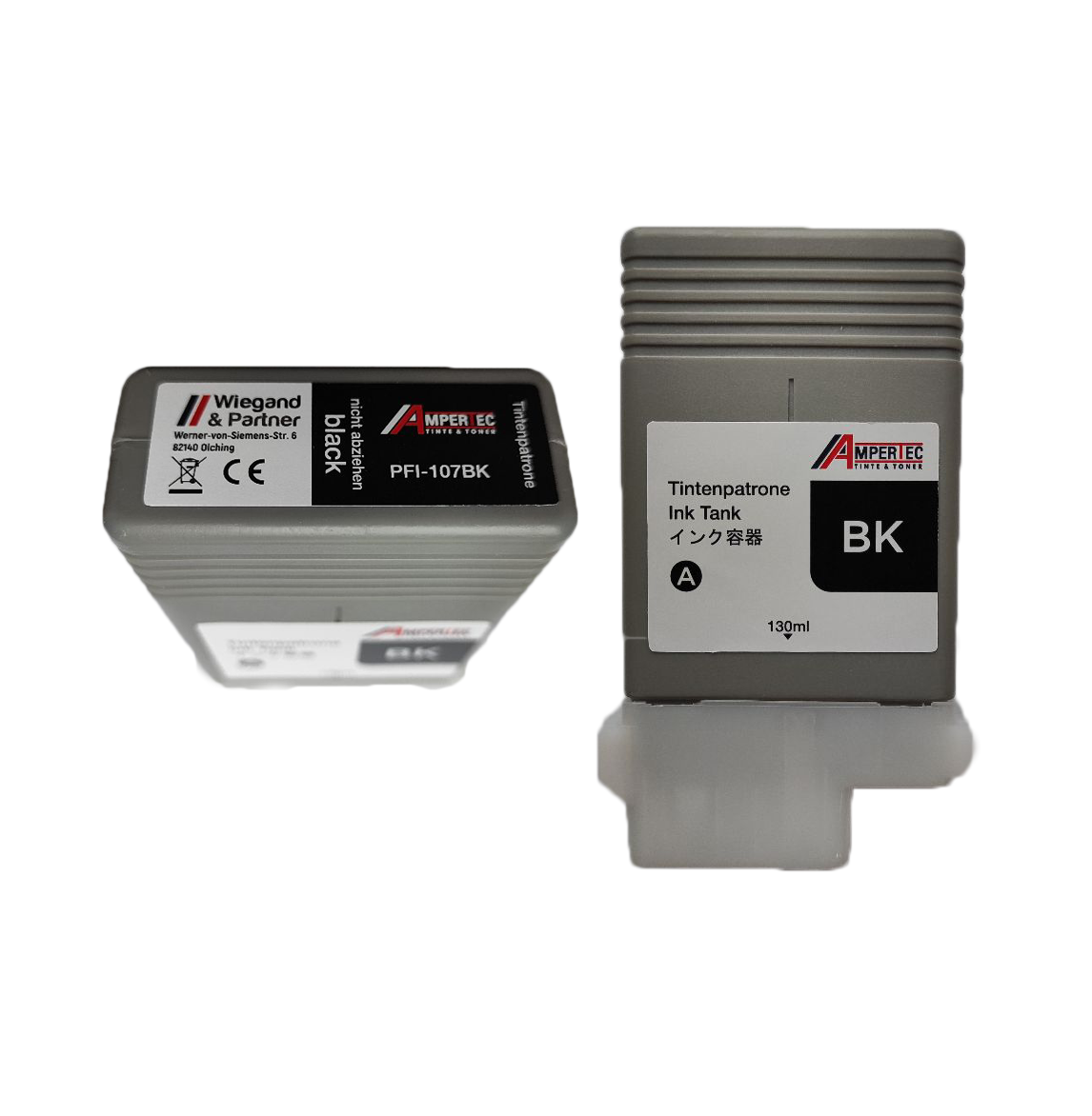 Аналог картриджа PFI-107Bk (для Canon iPF670/ iPF680/ iPF685/ iPF770/ iPF780/ iPF785) чёрный