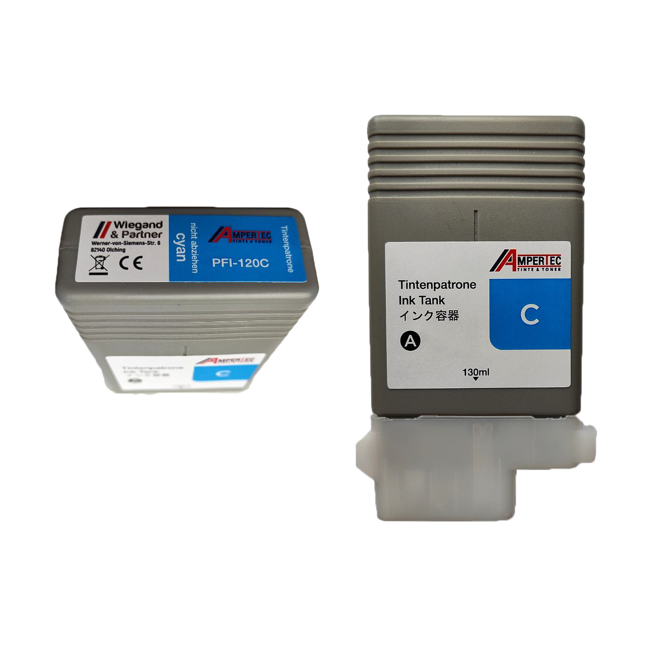 Аналог Картридж PFI-120C (для Canon imagePROGRAF TM-200/ TM-205/ TM-300/ TM-305) голубой