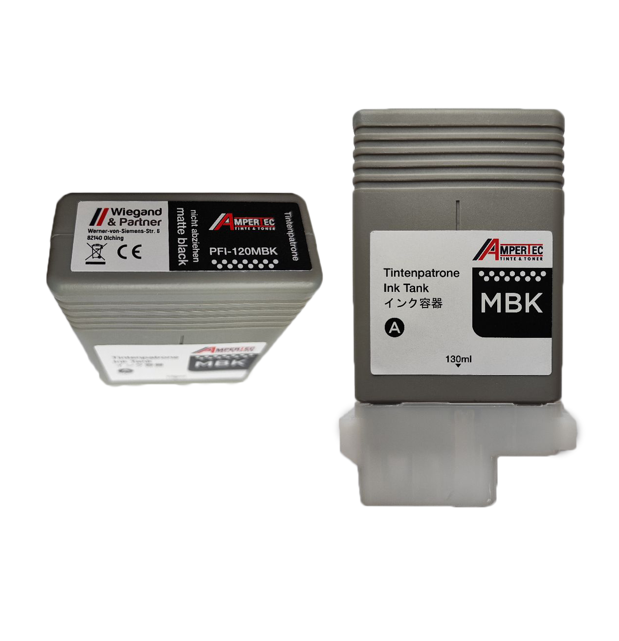 Аналог картридж PFI-120MBk (для Canon imagePROGRAF TM-200/ TM-205/ TM-300/ TM-305) матовый чёрный