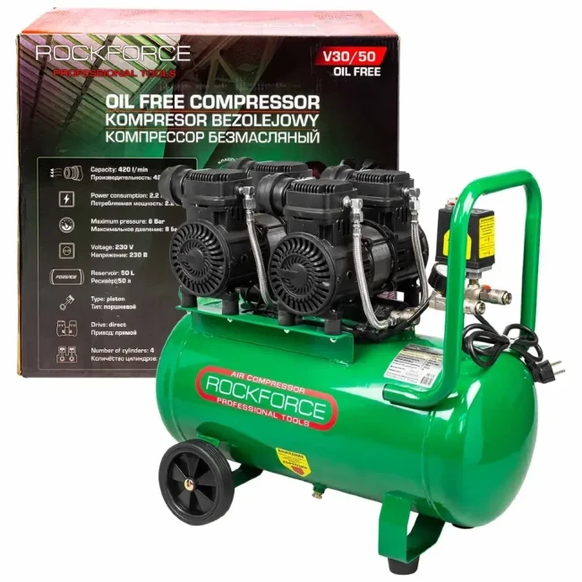 Компрессор безмасляный Rock FORCE RF-V30/50 OIL FREE