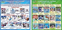 754 Спортивный стенд, спорт, спортивная жизнь, зимние, летние виды спорта