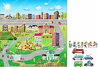 2149 Стенд магнитный с комплектом магнитов правило безопасности на дороге, дорожное движение, ПДД