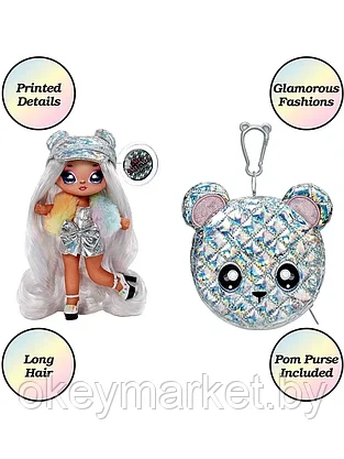 Мягкая кукла Na! Na! Na! Surprise Glam Series Ари Призм мишка 575399, фото 3