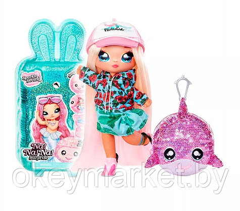 Мягкая кукла Na! Na! Na! Surprise серия Sparkle Криста Сплэш дельфин 573760, фото 3