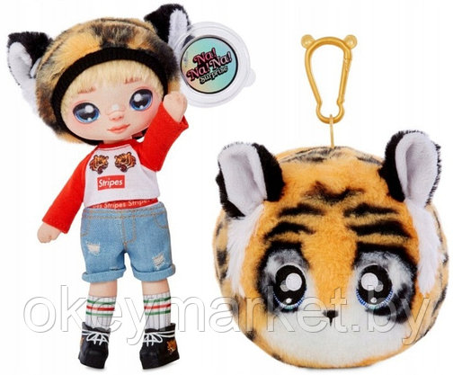 Мягкая кукла Na! Na! Na! Surprise Си Джей Каддлс тигр 565987, фото 2