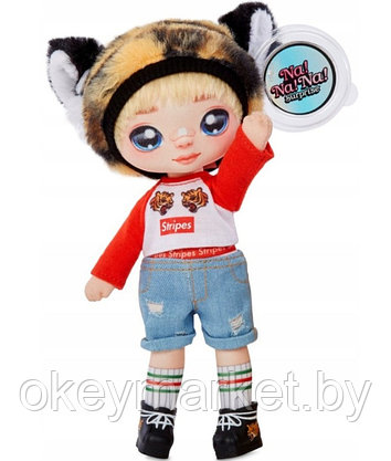 Мягкая кукла Na! Na! Na! Surprise Си Джей Каддлс тигр 565987, фото 3