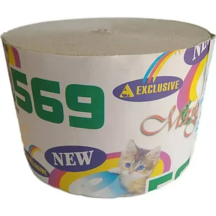 Бумага туалетная 569 х 110 х 85 М без гильзы, тисненая, однослойная, перфорированная