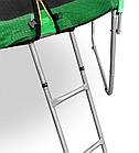 Батут Happy Jump 12ft PRO (374см) с внешней сеткой и лестницей, фото 5